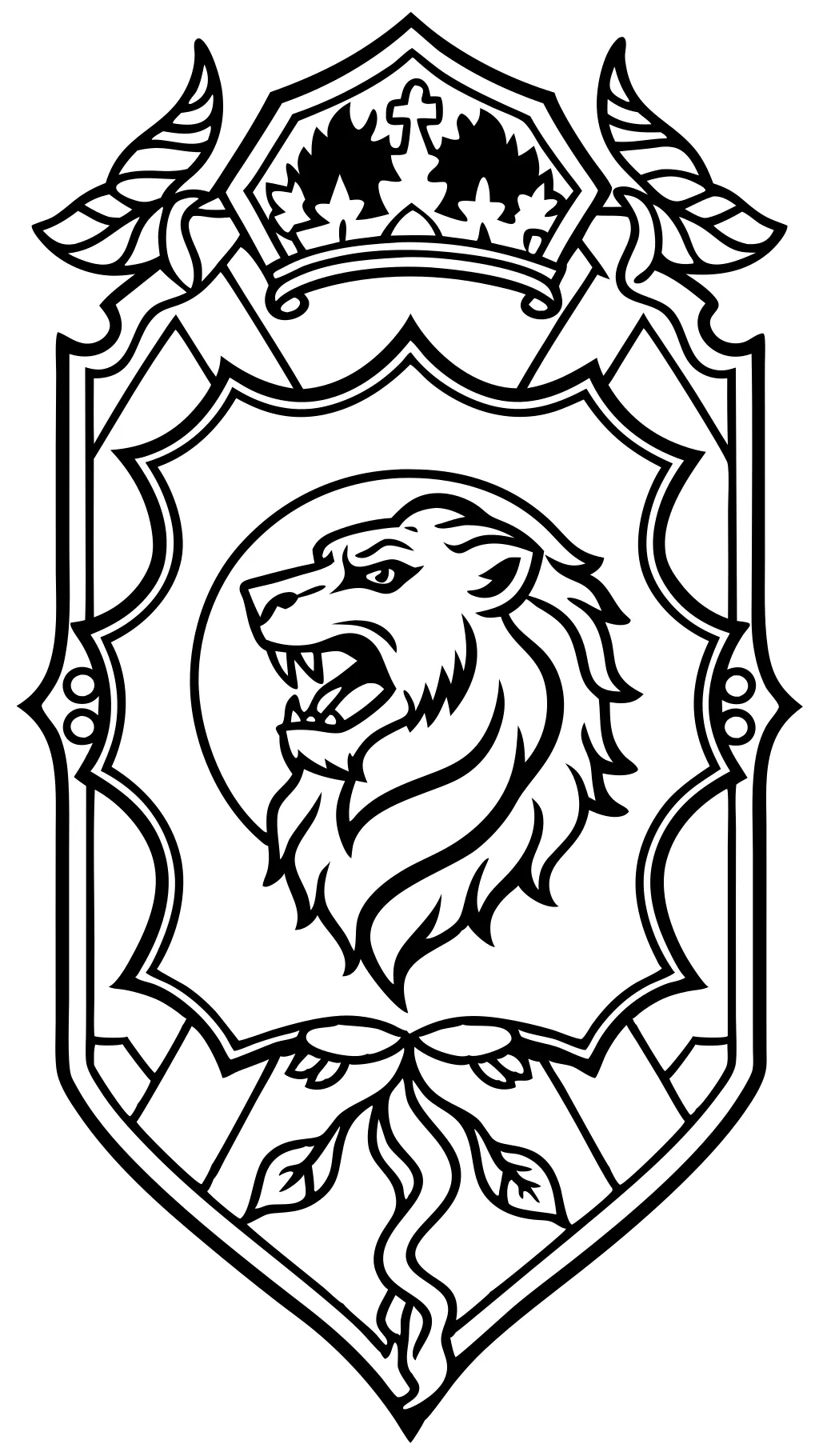 Página para colorear de Gryffindor